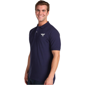 Classic Mens Navy Blue Polo <b>Shirt</b> Short Sleeve Solid Casual <b>Collar</b> <b>T</b> <b>Shirt</b> Premium Cotton Blend Top for Men Everyday Wear - Product Image 6