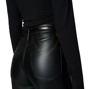 Pantalon en cuir pour femme, prix bas, couleur attrayante, longueur intégrale, vêtements d'extérieur - Product Image 6