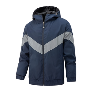 Mens Fashion Windbreaker <b>Jacket</b> Windproof Waterproof Soft Shell Rain Outdoor Outerwear Custom Hooded Winter Waterproof Running - Product Image 4