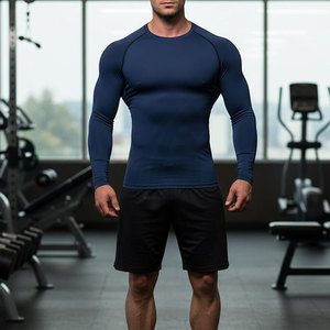 เสื้อยืดออกกำลังกายรัดรูปทรงกล้ามเนื้อ ยี่ห้อ Alexandria Industries สำหรับผู้ชาย เสื้อยืดกีฬา ยืดหยุ่นได้ เหมาะสำหรับออกกำลังกาย ฟิตเนส แอคทีฟแวร์ ขายส่ง - Product Image 6