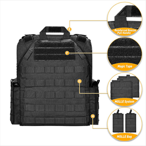 Chaleco Táctico Modular Ajustable para Exteriores con Sistema MOLLE, Múltiples Bolsillos y Tela de Camuflaje Resistente - Product Image 4