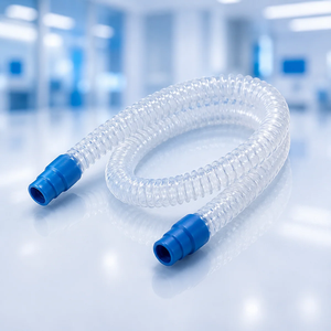 Tuyau respiratoire transparent en polymère médical non stérile, filtre de classe II, durée de vie de 3 ans, longueur personnalisée pour adultes - Product Image 1