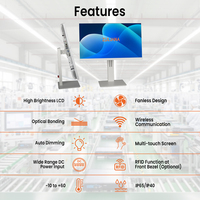 Sleek Design Monoblock PC 24 Inch All in One Touch Screen Desktop Computers