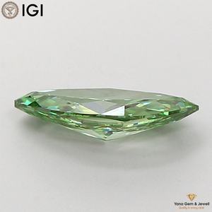 CVD Lab Grown Diamond 3.00 CARAT With IGI Certificate MARQUISE CUT VS1 Clarity Fancy Vivid <b>Green</b> Color for Designer Jewelry - Product Image 4