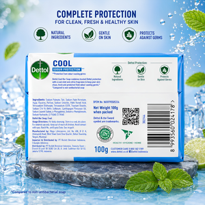 Dettol For Original Antibacterial Bar <b>Soap</b> Germ Defence Formula Gentle on Skin Nature 100g Daily Bath <b>Soap</b> for All Skin Types - Product Image 6