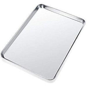 Luxury <b>Mirror</b> Finish Metal Serving <b>Tray</b> Decorative Silver <b>Rectangular</b> Platter For Wedding Party Catering Hospitality Supplies - Product Image 1