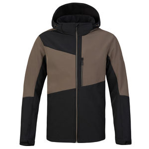 Veste softshell homme légère, imperméable, à capuche, isolée, coupe-vent pour la randonnée et les voyages - Product Image 1