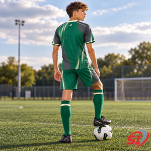 Kit complet de football pour jeunes, maillot et short Hex Monsoon, fabricant de vêtements d'équipe de football personnalisés - Product Image 4