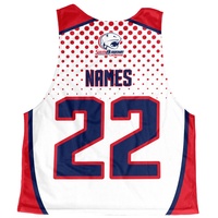 Pinnies de Lacrosse Sublimados Reversibles al por Mayor, Jersey de Práctica Personalizado para Hombre, Pinnies de Lacrosse Sublimados para Equipo, Camisetas de Lacrosse