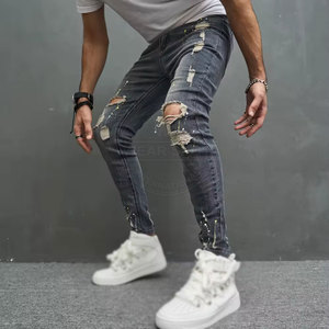 Pantalones de mezclilla para hombre de alta calidad, lavados, fabricados en fábrica, venta al por mayor, precio razonable - Product Image 2