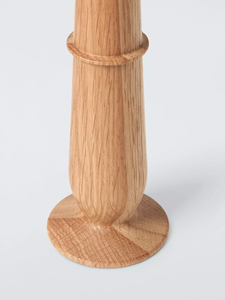 Porte-bougies en bois poli minimalistes, profils tournés classiques, ensemble de décoration écologique pour la maison, lot de 2, cadeaux promotionnels pour salons professionnels de Noël - Product Image 3
