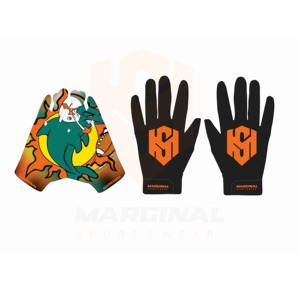 Guantes de Fútbol al Por Mayor de la Mejor Calidad, Antideslizantes, con Correa Ajustable para la Muñeca, Cierre de Gancho y Bucle en los Dedos, MOQ Bajo, para Deportes - Product Image 4