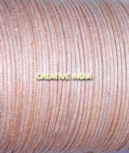 Cordons en coton tressé de haute qualité 100% coton ciré marron forme ronde 100 mètre de longueur cordons de cordon durables - Product Image 3