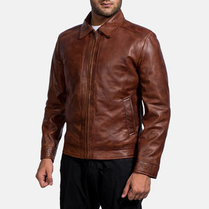 High Quality <b>Men</b> Leather <b>Jacket</b> 2026 Genuine Cowhide Leather <b>Jacket</b> Custom Production Available - Product Image 2