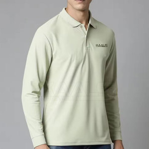 Camisa Polo de Manga Larga para Hombre, Corte Moderno, Tela Ligera y Cómoda, Excelente Opción para Uniforme de Oficina y Vestimenta Casual - Product Image 6