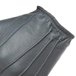 Gants en cuir véritable pour femme, style mode personnalisé, pour l'hiver, avec fonction tactile, nouveau modèle uni - Product Image 5