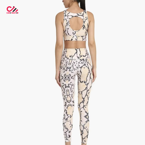 2026 New Arrival All Over Sublimation Print Breathable Gym Fitness Bra and Legging Seamless <b>Yoga</b> <b>Set</b> Made in Pakistan OEM ODM - Product Image 5
