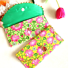 Enveloppe de portefeuille festive Lifafa Diwali Rakhi en gros pour les invités de mariage Shagun, enveloppe cadeau en papier kraft pour argent liquide - Product Image 1