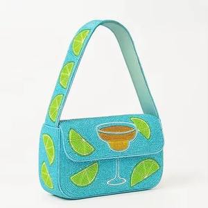 Bolso de Mujer de Resina Bordado y Adornado con Cuentas Hecho a Mano por TCE |   Cartera Artesanal Tradicional para Mujer |   Accesorio de Moda Étnico Hecho a Mano - Product Image 3