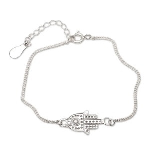 Elegant 925 Sterling Silver <b>Boho</b> Chain Link <b>Bracelet</b> Handmade Pendant <b>Bracelet</b> Anniversary Gift for Her - Product Image 3