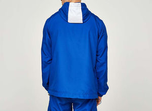 <b>Men</b> Casual Hooded Windbreaker <b>Jacket</b> Premium Lightweight Outdoor Soft Waterproof Front Logo Regular Fit Fashion Everyday - Product Image 5