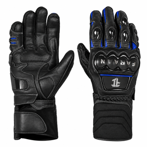 Guantes de Motociclismo de Cuero para Hombre, Guantes Deportivos de Protección Completa con Nudillos Reforzados, Personalizados OEM al por Mayor - Product Image 1