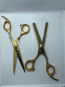 Hot Selling Stainless Steel <b>Barber</b> salon Shear & Hair Cutting Scissor Beauty Type Thinning Scissors <b>set</b> kit - Product Image 2