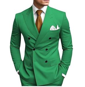 Dernier design, vente chaude, costume homme de qualité supérieure, vêtements de mariage, blazer sur mesure, costume homme 2 pièces croisé à vendre - Product Image 1
