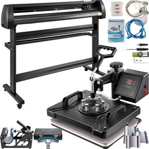 Plotter da taglio vinile 8 in 1 da 53 pollici, macchina per sublimazione a caldo 110V di grande formato per stampa logo su magliette e tazze - Nuova condizione - Product Image 1