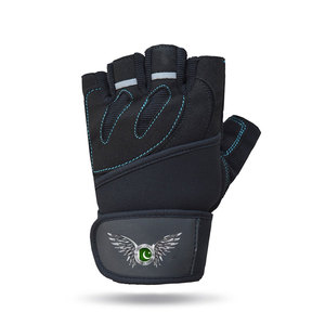 Gants d'entraînement demi-doigts en néoprène premium antidérapants avec sangle de poignet réglable pour la musculation et la gym - Product Image 2