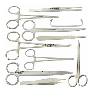 Juego de 11 Instrumentos de Disección Quirúrgica Menor de Acero Inoxidable - Product Image 1