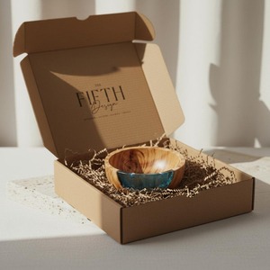 Bol de service en résine de qualité alimentaire haut de gamme, parfait pour les salades, les fruits et les collations, bols à salade en résine de haute qualité, faits à la main - Product Image 2