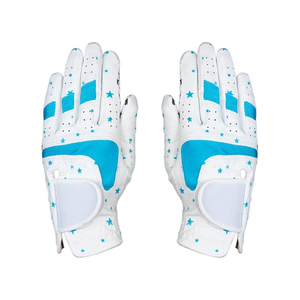 Premium Custom Fit Women's Golf Gloves Sheepskin Waterproof UV Protection <b>Hook</b> Loop Closure Personalized Branding OEM Colors - Product Image 1