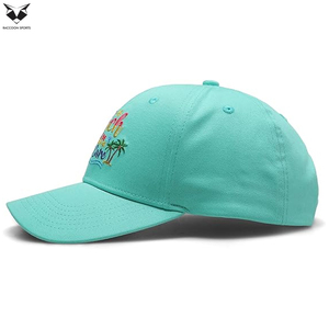Casquette de baseball d'été légère, respirante et à séchage rapide, de style tendance, vert menthe, haute performance, avec broderie colorée - Product Image 4