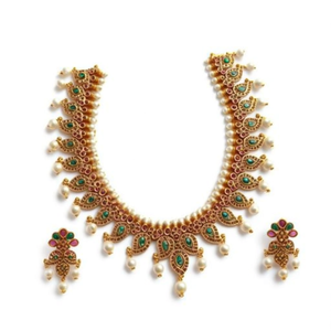 Luxury 18K Gold Plated Zircon Bridal Jewelry Set-Fine Wedding Jewelry with Oxidized Polish Finish by Nova Mart - Product Image 2