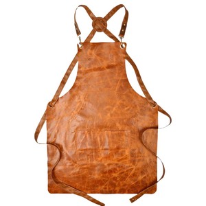 Combinaison de travail unisexe en cuir véritable rouge, résistante à l'abrasion, avec poches multifonctionnelles, bretelles réglables, détection des aiguilles, sans coutures - Product Image 2