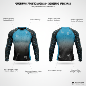 Chemise de compression à manches longues avec broderie 3D personnalisée, séchage rapide, qualité supérieure, rashguard de course, haute élasticité - Product Image 2
