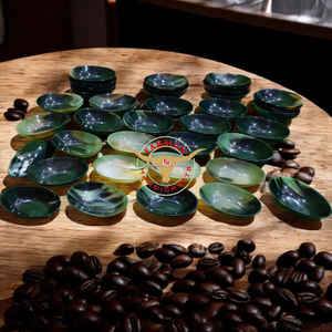 Cuenco Ovalado de Cuerno de Buey Hecho a Mano con Cuchara Pequeña de Cuerno, Juego de Cocina y Comedor Natural de Primera Calidad para Fiestas - Product Image 5