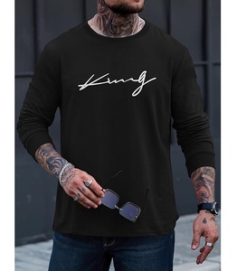 New Collection OEM Service Casual Long Sleeve Neck Shoulder Slope Printed Comfortable Men's Cotton Sweatshirt From Bangladesh - Product Image 2