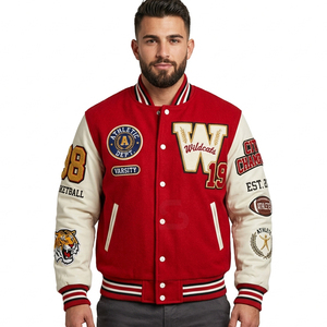 Top Trending Winter Plus Size Custom made Logo <b>Mens</b> Waterproof Windproof Breathable college street wear Varsity Bomber <b>Jackets</b> - Product Image 3