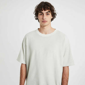 T-shirt homme oversize, coupe ample et décontractée, coton respirant, col rond, style streetwear, tissu doux, usage quotidien, vêtements d'été - Product Image 5