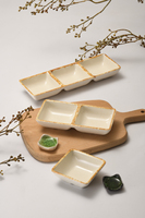 Petit bol carré en mélamine beige rustique, bol à sauce Banchan incassable pour restaurant japonais Izakaya coréen