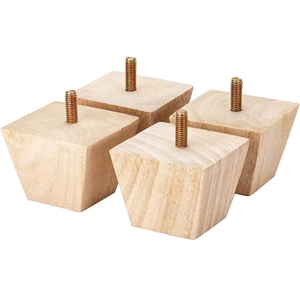 Heavy Duty Square Solid Wood Couch Legs Durable Modern Furniture Legs for Residential Commercial and Workshop Furniture - Product Image 1