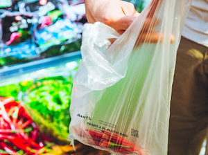 UKHI BRAND PE Food Grade Flexo Printed Heat Seal 100% Biodegradable 100% Compostable Grocery <b>Bags</b> UKHI Brand Haryana - Product Image 3