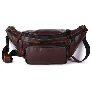 Sacs banane en cuir véritable à séchage rapide, motif uni, imperméables, de qualité supérieure, pour hommes et femmes - Product Image 1
