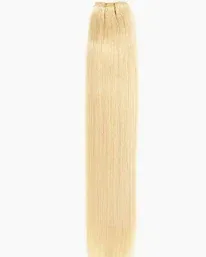 Extensiones de cabello humano Remy rubio blanco, brillante y sedoso. Compre al por mayor de un proveedor indio. Fáciles de usar y cómodas para cualquier ocasión. - Product Image 2