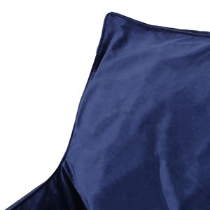 Poltrona Sacco Allea in Velluto Blu Navy con Braccioli, Comodo Divano Sacco - Product Image 3