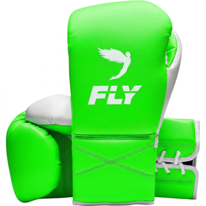 Nouveaux designs en promotion : Gants de boxe MMA en cuir à lacets, personnalisables, professionnels, pour l'entraînement Sanda, légers, à doigts entiers - Product Image 3