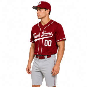 Maillot de sport souple en tissu moderne pour l'entraînement régulier et les matchs actifs, offrant une grande liberté de mouvement pour les joueurs de baseball. - Product Image 2