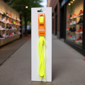 Laccio per scarpe Ilan 140 cm giallo fluorescente per sneakers - Product Image 2